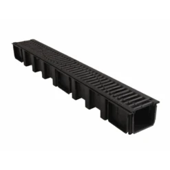 Unidrain AfvoerGoot En Kunststof Rooster 1000mm X 115mm