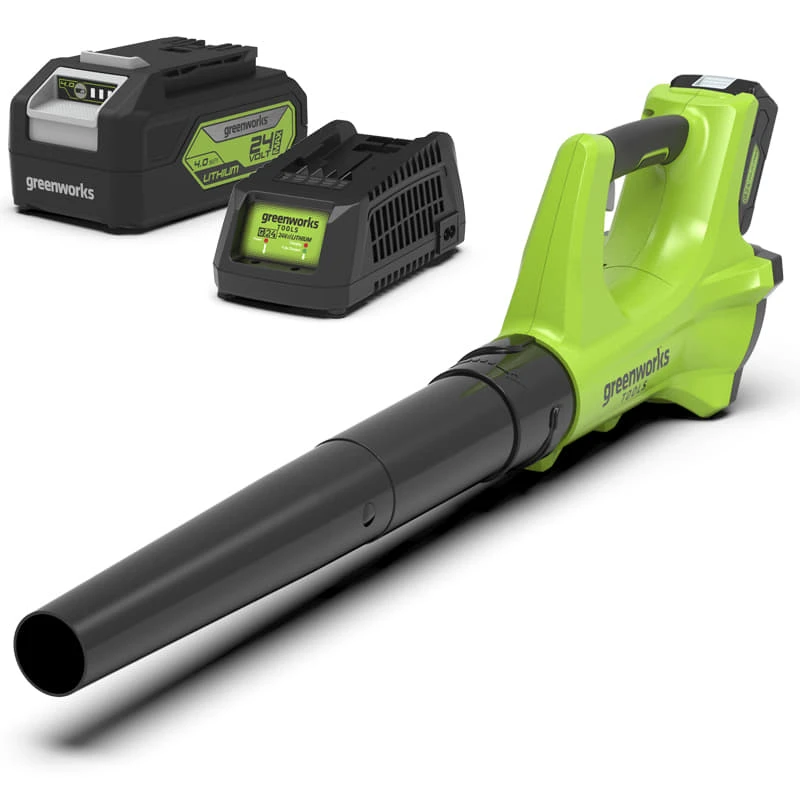 Greenworks 24 Volt Accu Bladblazer Met 4.0 Ah Accu En Lader 1 Greenworks 24 Volt Accu Bladblazer Met 4.0 Ah Accu En Lader