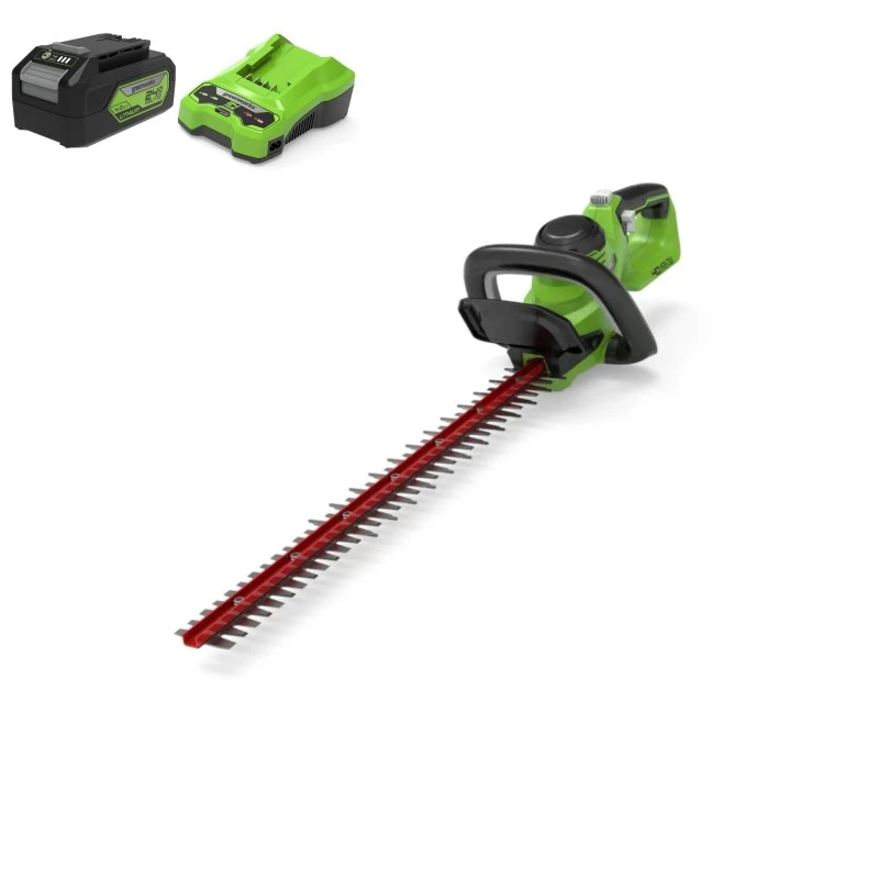 Greenworks Accu Heggenschaar 40V Incl 4.0Ah Accu + Lader 1 Greenworks Accu Heggenschaar 40V Incl 4.0Ah Accu + Lader