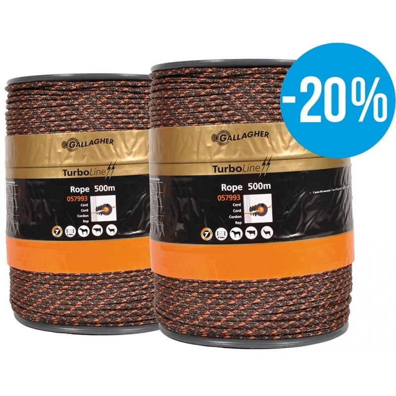 Gallagher DuopackTurboline Cord Terra 2X500M 1 Gallagher DuopackTurboline Cord Terra 2X500M