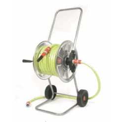 Talen Tools Haspel, Gemonteerd 25m - 1/2" Met Gele Tuinslang En Koppelingen