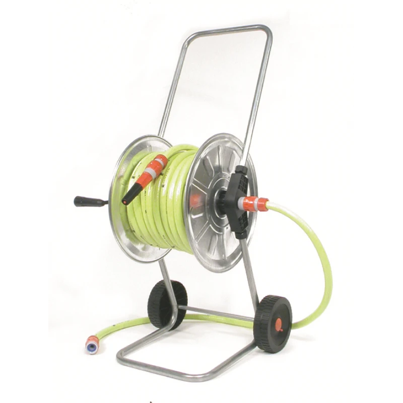 Talen Tools Haspel, Gemonteerd 25m - 1/2" Met Gele Tuinslang En Koppelingen 1 Talen Tools Haspel, Gemonteerd 25m - 1/2" Met Gele Tuinslang En Koppelingen