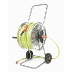 Talen Tools Haspel, Gemonteerd 50m - 5/8" Met Gele Tuinslang En Koppelingen