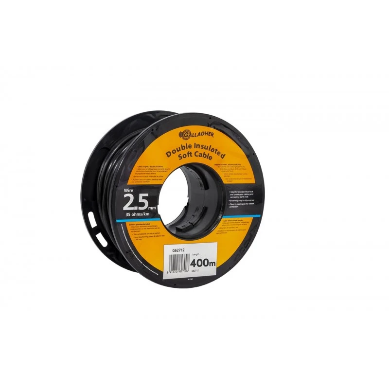 Gallagher Kabel 2,5mm 400m/rol 35 OHM/1km 1 Gallagher Kabel 2,5mm 400m/rol 35 OHM/1km