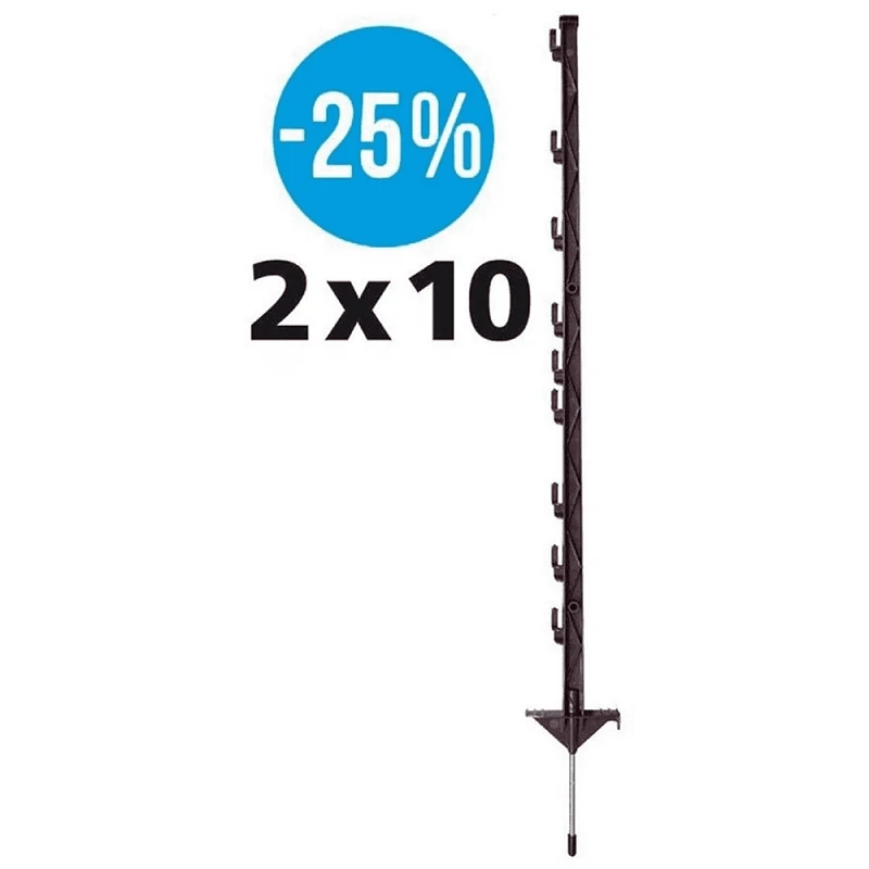 Gallagher Duopack Vario Paal (2x10) Terra 1.00m 1 Gallagher Duopack Vario Paal (2x10) Terra 1.00m