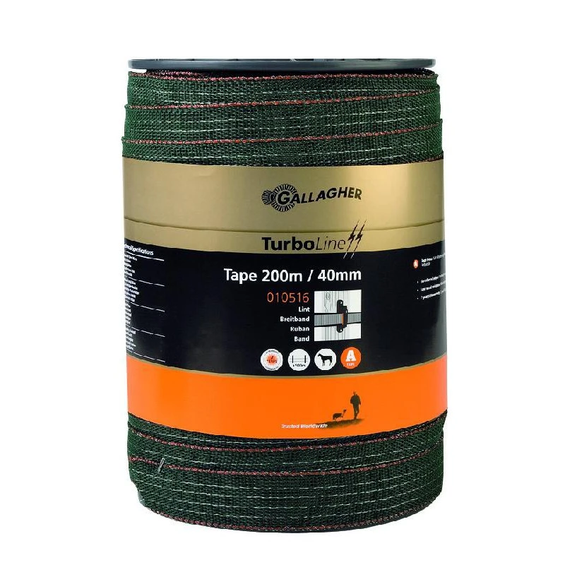 Gallagher Turbostar Lint 40mm Groen 200m 1 Gallagher Turbostar Lint 40mm Groen 200m
